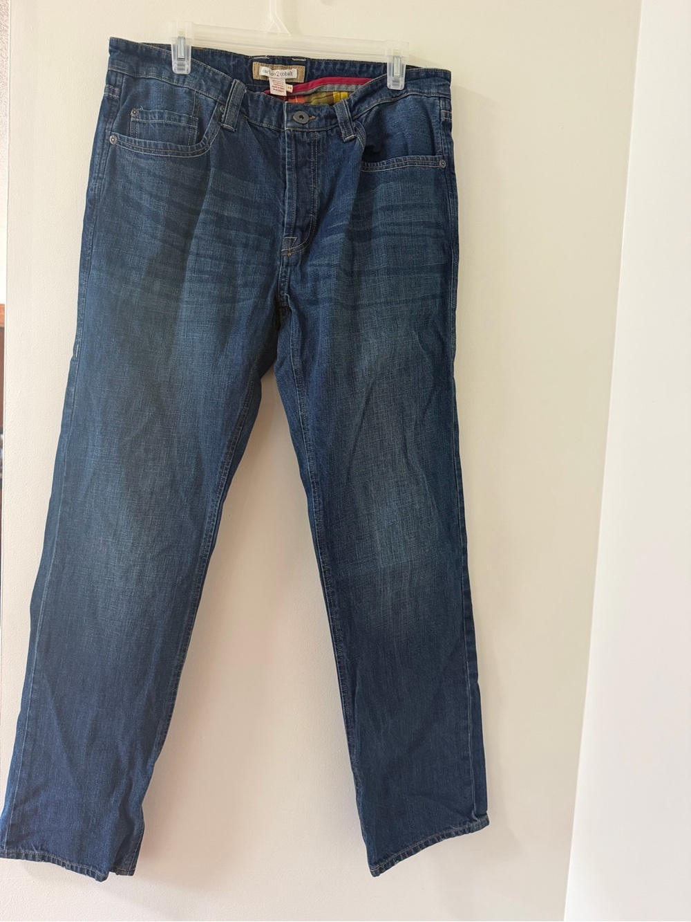 Carbon2Cobalt Relaxed Fit Jeans Mens 34 Blue Good Denim Indigo Faded